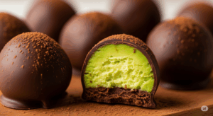 Trufas de chocolate y aguacate aptos para celíacos