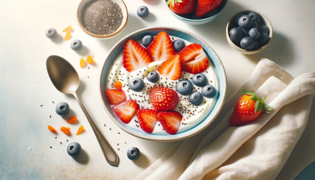 Yogur Griego con Frutos Rojos y Chía 210 Calorías