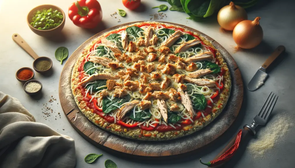 Pizza Fit de Pollo