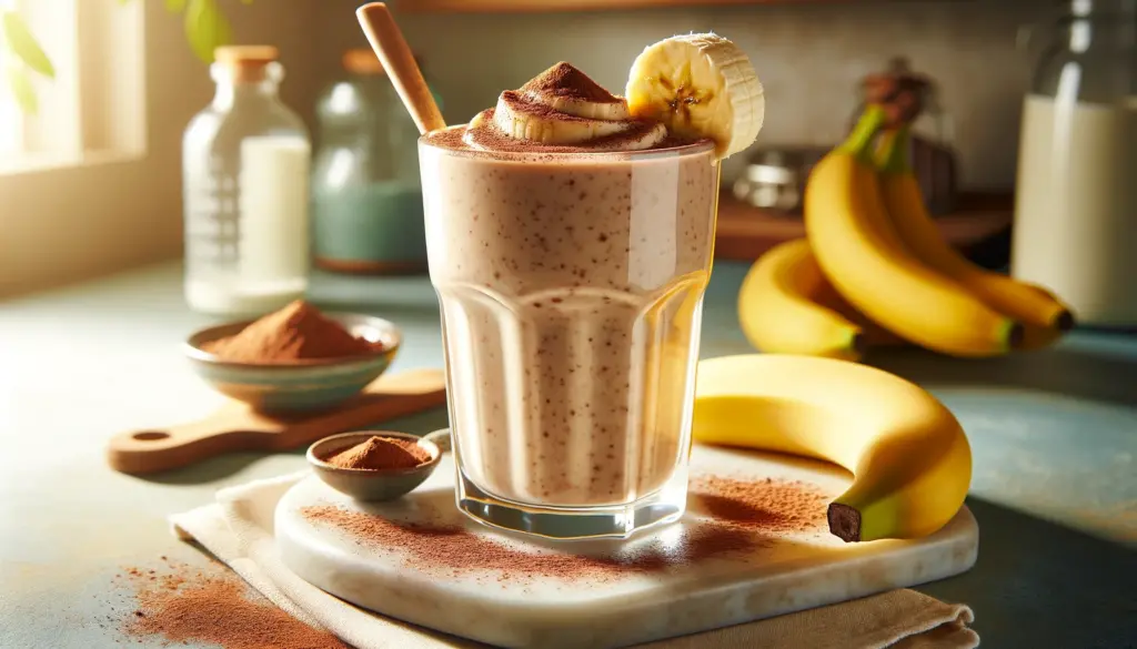 desayuno batido de platano 180 calorias